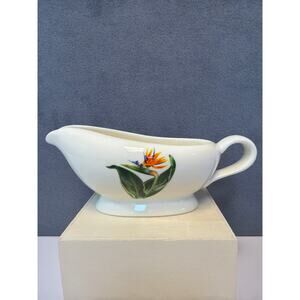 Vintage 1950’s Santa Anita Ware Flowers of Hawaii Bird of Paradise Creamer